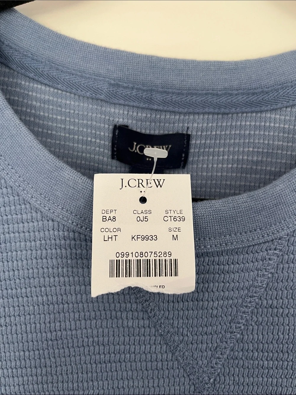 J. Crew Men's Waffle Crewneck Sweater
